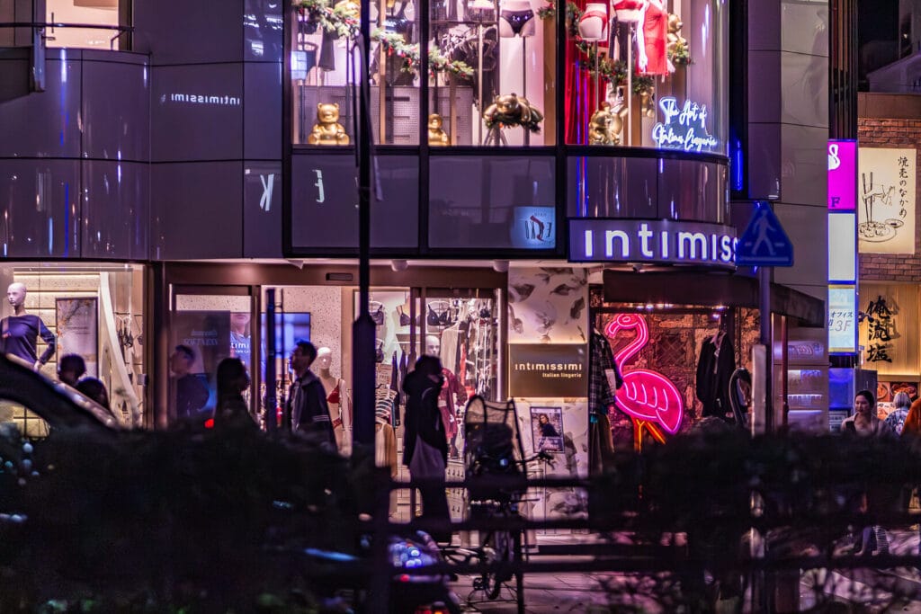 People walking in the Cat Street in Harajuku.