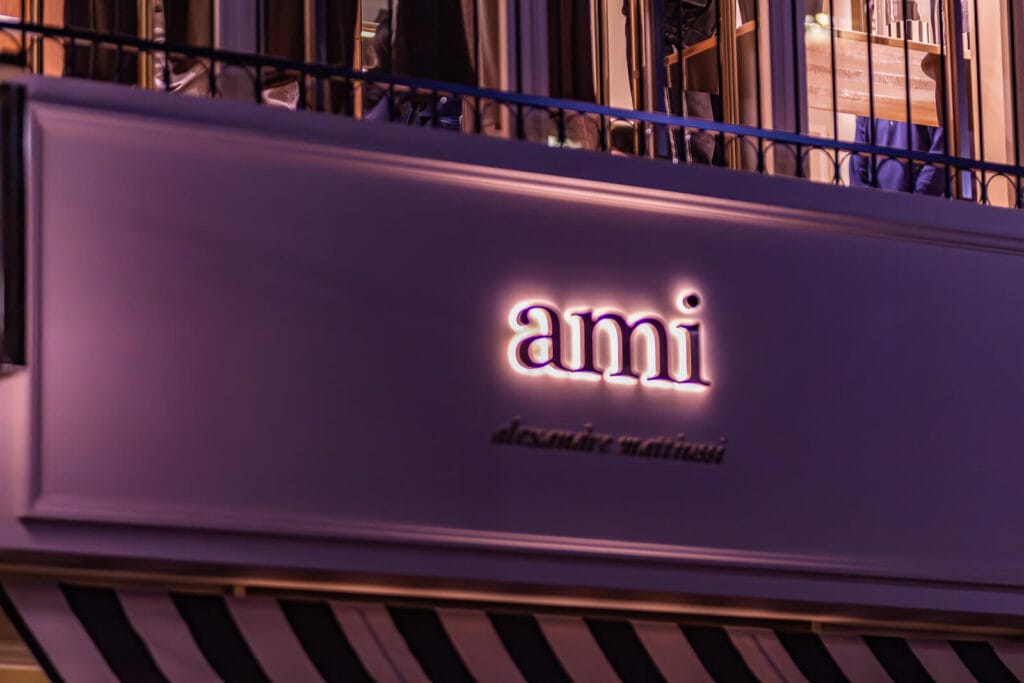 Ami signboard on Cat Street, Harajuku
