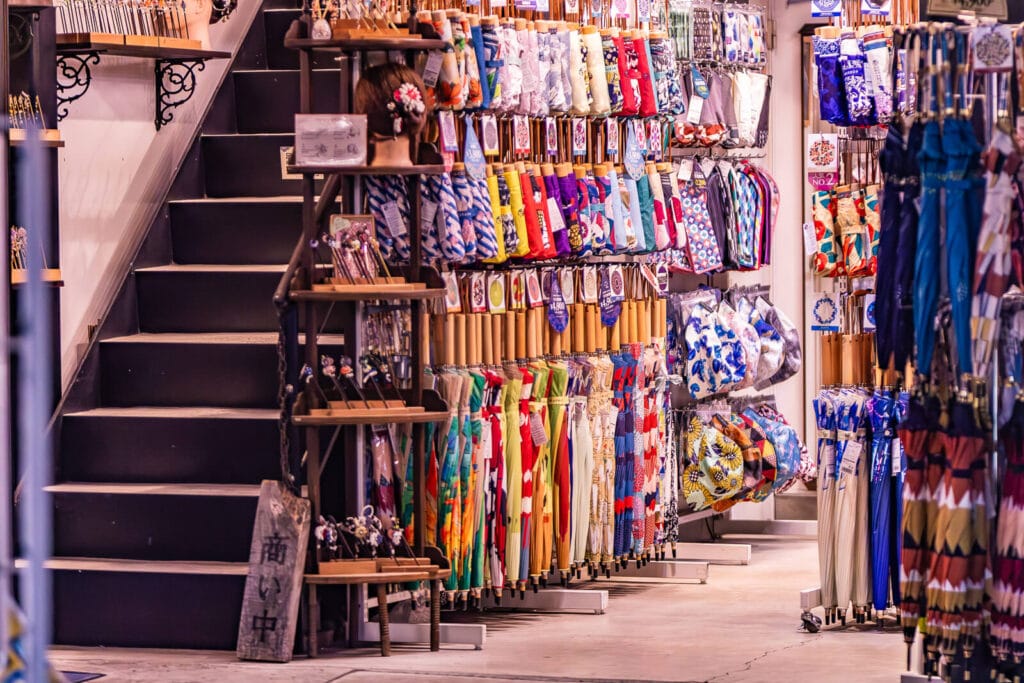 An umbrella shop at Cat Street in Harajuku