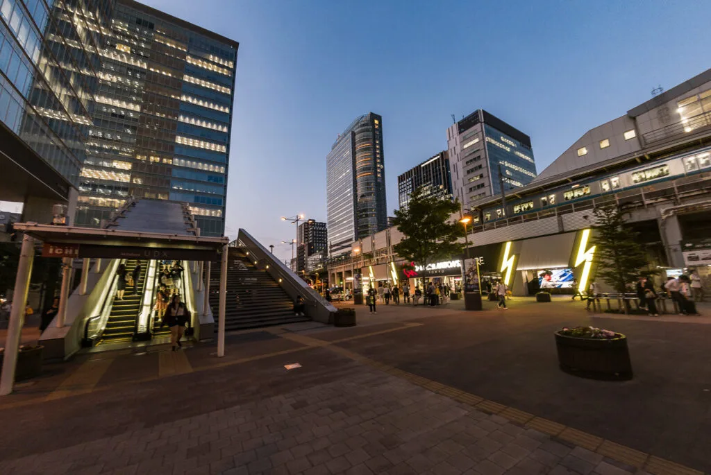 An evening view near Akihabara Station.