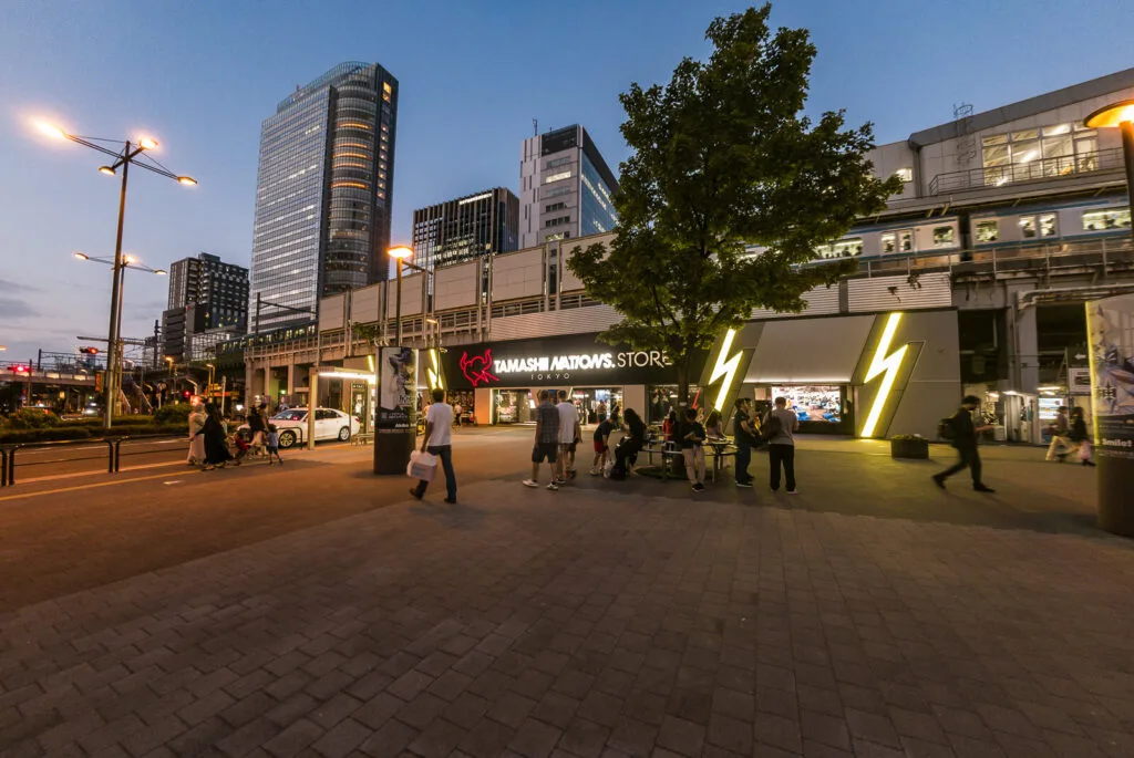 An evening view near Akihabara Station.